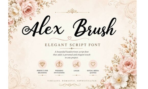 Alex Brush: Elegant Script for Design