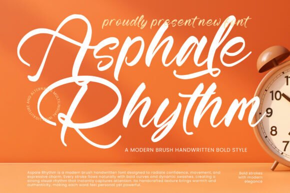 Asphale Rhythm: Evaluating a Contemporary Brush Script for Modern Design Projects