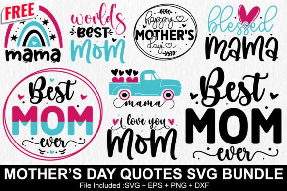 Celebrate Mom with Premium Mother's Day SVG Bundles