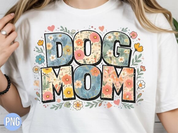 Celebrating the Bond: The Happy Mother’s Day Dog Mama Floral PNG for Modern Creators