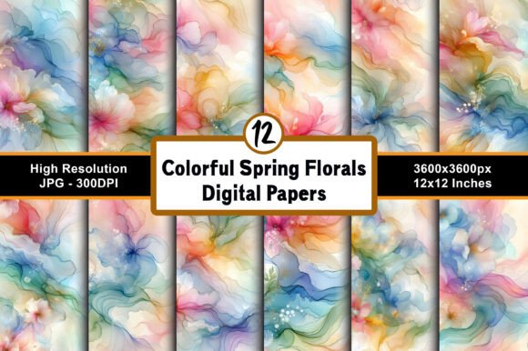 Exploring the Versatility of Colorful Spring Florals Digital Papers for Creative Projects