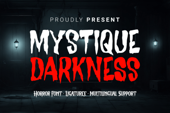 Mystique Darkness: Crafting Atmosphere Through Typography
