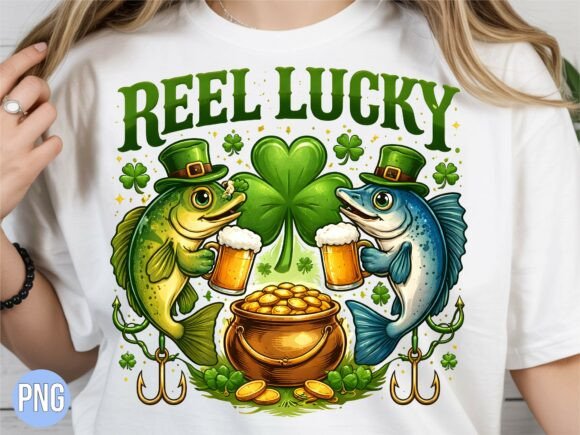 Reel Lucky St Patricks Day Fishing PNG: Strategic Design for Seasonal Campaigns