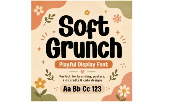 Soft Grunch: The Retro Display Font for Bold, Happy Designs
