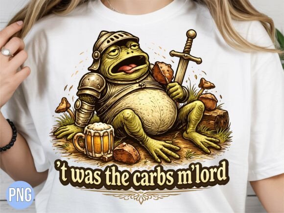 Strategic Visual Assets: Leveraging the Twas the Carbs Mlord Frog Knight PNG for Brand Differentiation